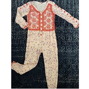 Free People Pajama Style Jumpsuit